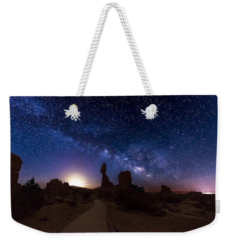 Utah Weekender Tote Bag featuring the photograph Balance by Dustin LeFevre