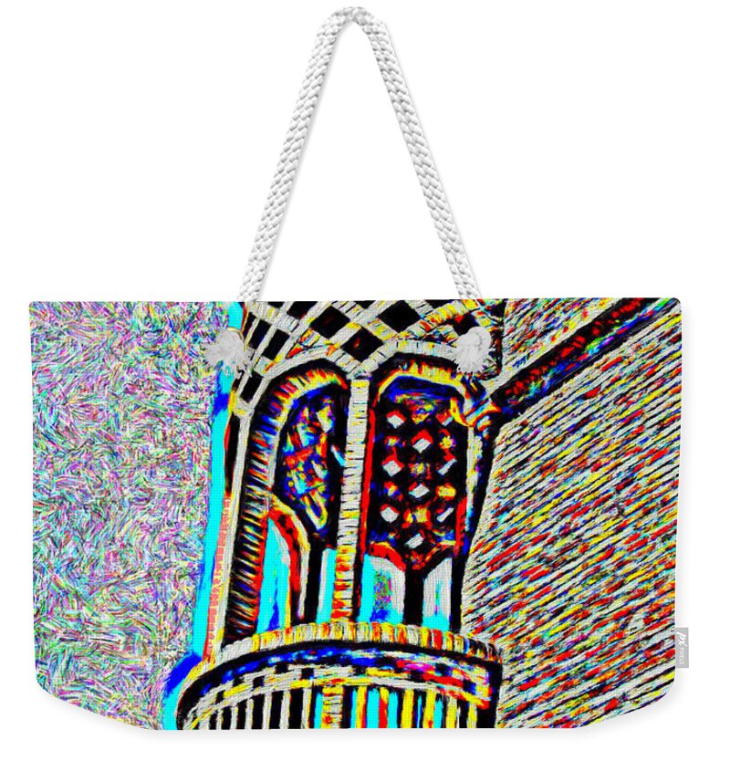 Balcony Weekender Tote Bag featuring the painting Balcony by Bruce Nutting