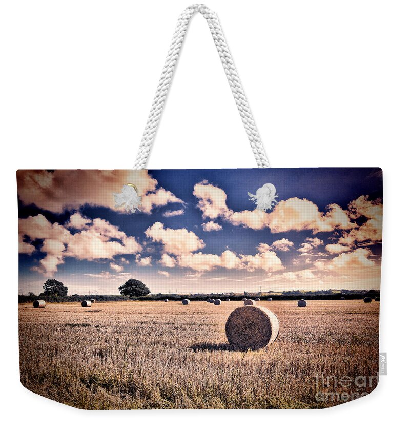 Hay Bales Weekender Tote Bag featuring the photograph Baled Out by Steve Purnell
