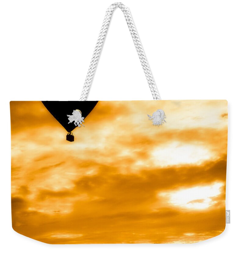 Ascend Weekender Tote Bag featuring the photograph Balloon Rise by Mark Llewellyn