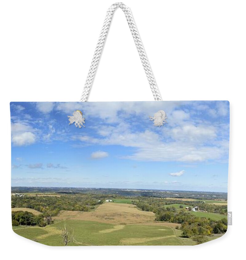 Balltown Weekender Tote Bag featuring the photograph Balltown Panorama 2 by Bonfire Photography