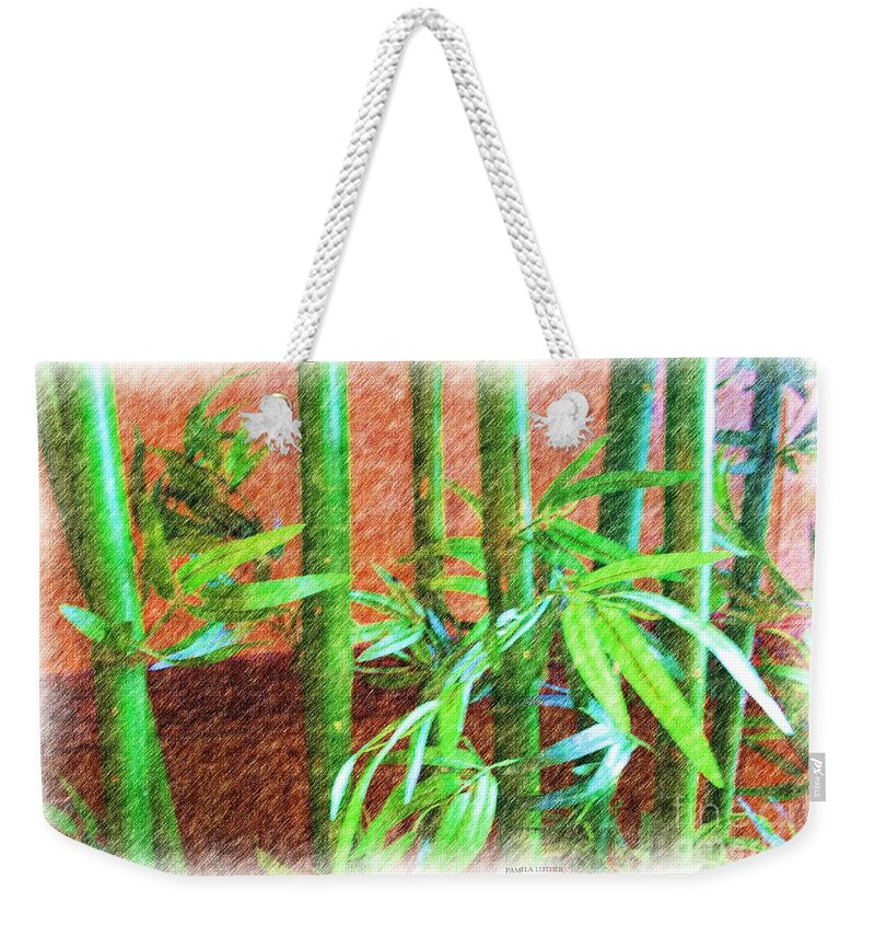 Quincy Illinois Weekender Tote Bag featuring the photograph Bamboo #1 by Luther Fine Art