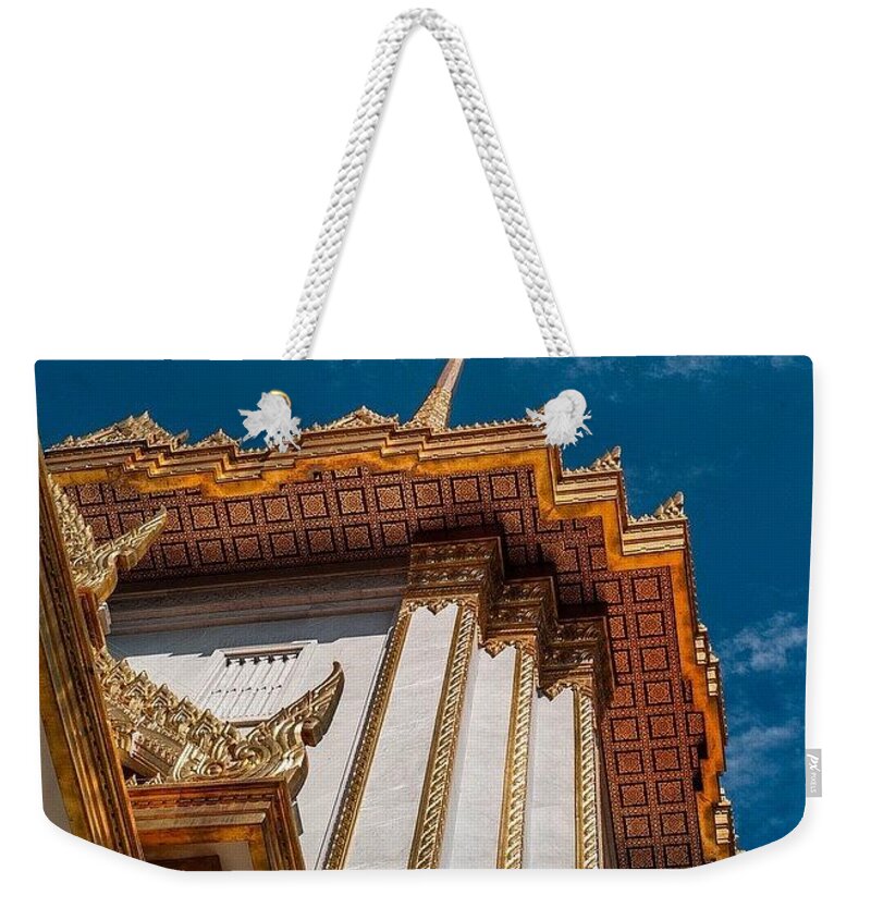 Gold Weekender Tote Bag featuring the photograph Bangkok, Thailand by Aleck Cartwright