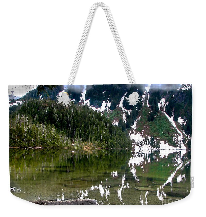 Alaska Weekender Tote Bag featuring the photograph Baranof Lake by Robert Bales