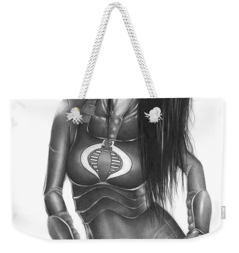 Gi Weekender Tote Bag featuring the painting Baroness by Pete Tapang