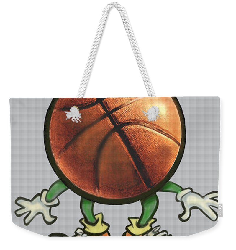 Basketball Weekender Tote Bag featuring the digital art Basketball by Kevin Middleton