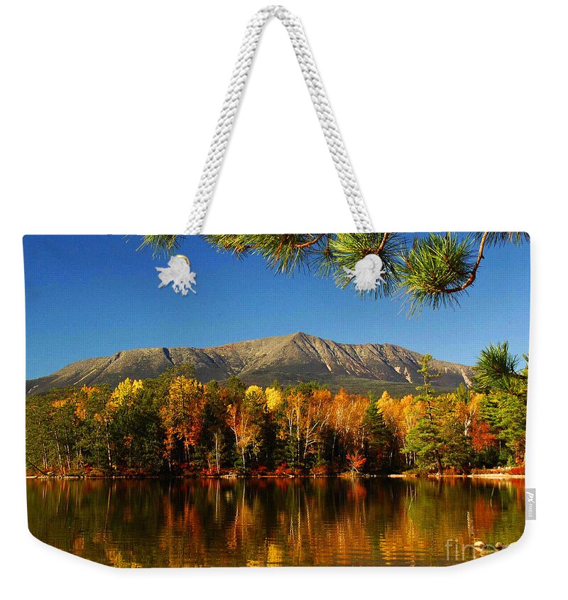 Reflections Weekender Tote Bag featuring the photograph Baxter Fall Reflections by Alana Ranney