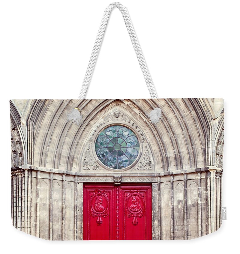 Bayeux Cathedral Weekender Tote Bag featuring the photograph Bayeux Cathedral - France by Melanie Alexandra Price