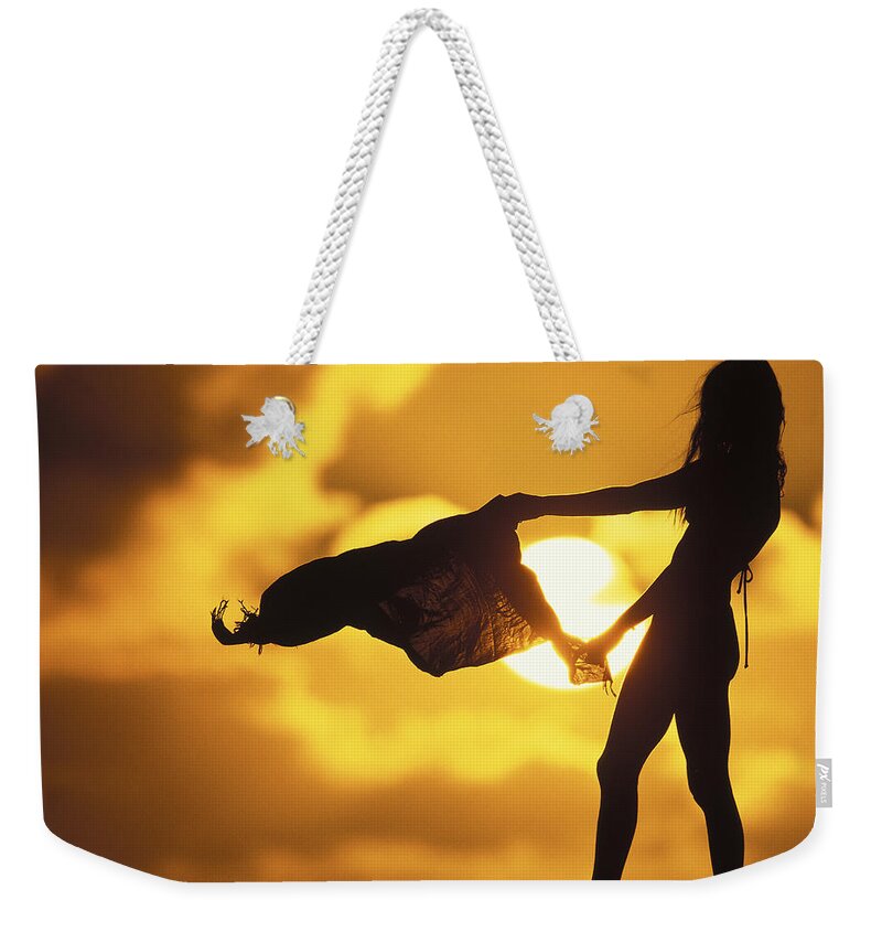 Beach Girl Weekender Tote Bag featuring the photograph Beach Girl by Sean Davey
