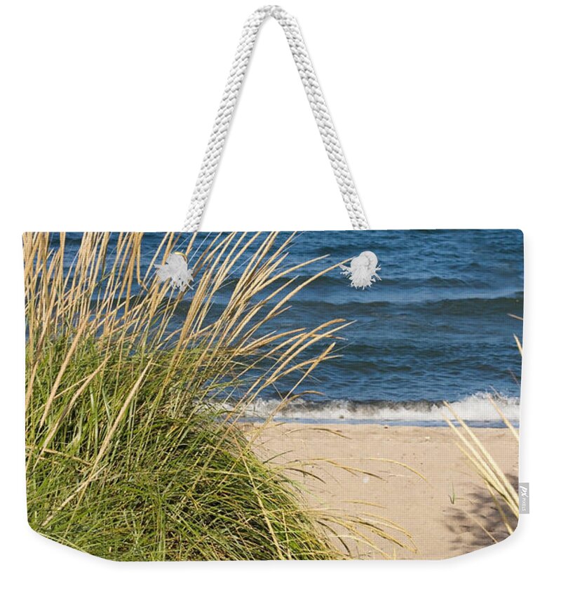 Beach Weekender Tote Bag featuring the photograph Beach Path by Barbara McMahon