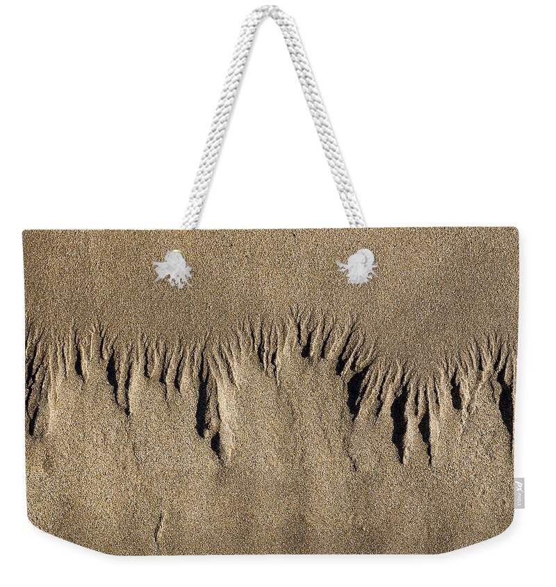 Coast Weekender Tote Bag featuring the photograph Beach Patterns by Steven Ralser