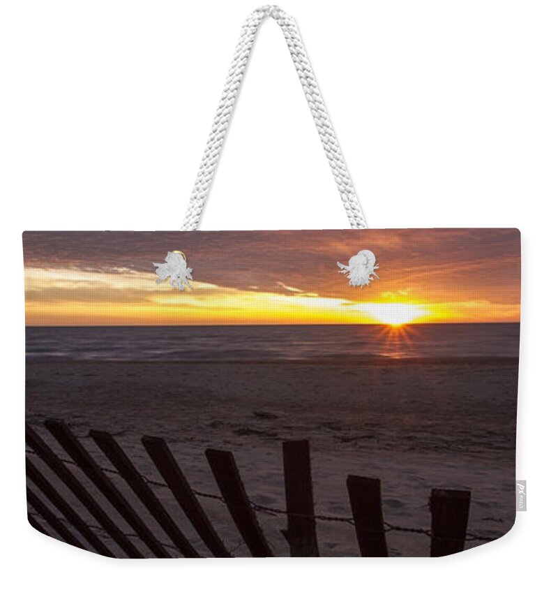 Beach Weekender Tote Bag featuring the photograph Beach Sunrise In 3 To 1 Aspect Ratio by Sven Brogren