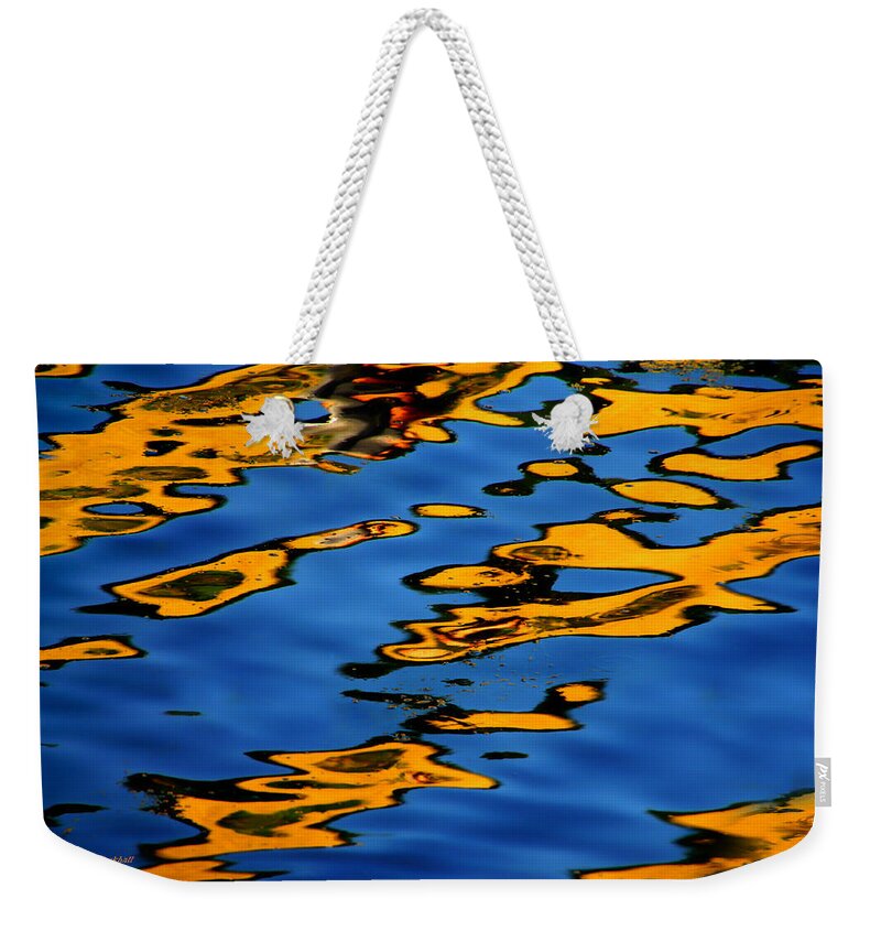 Abstract Water Weekender Tote Bag featuring the photograph Beagles At Play by Donna Blackhall