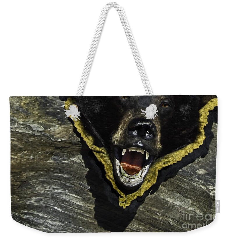 Bear Weekender Tote Bag featuring the photograph Bear Skin by Phil Cardamone