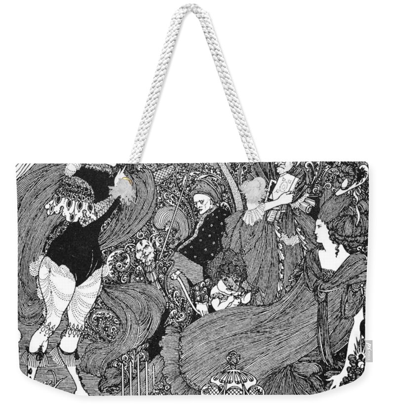 1896 Weekender Tote Bag featuring the photograph Beardsley: Rape Of Lock by Granger