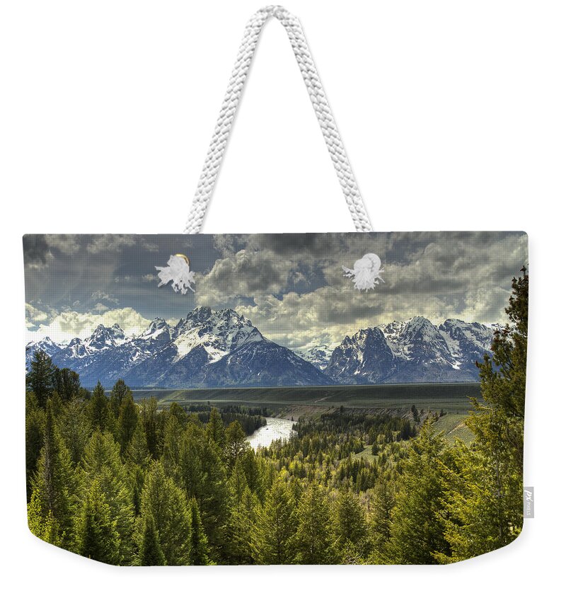 River Weekender Tote Bag featuring the photograph Beautiful Day by Jack R Perry