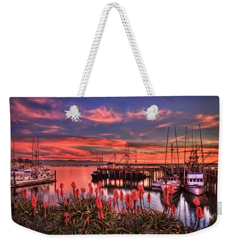 Morro Bay Weekender Tote Bag featuring the photograph Beautiful Harbor by Beth Sargent