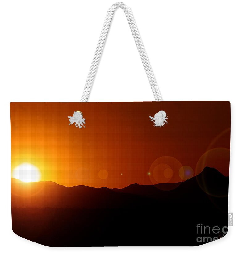 Photograph Weekender Tote Bag featuring the photograph Beautiful start to the Day by Vicki Pelham