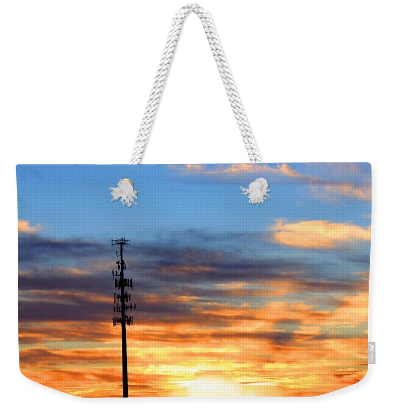 Landscape Weekender Tote Bag featuring the photograph Beauty and the Beast by Morgan Carter