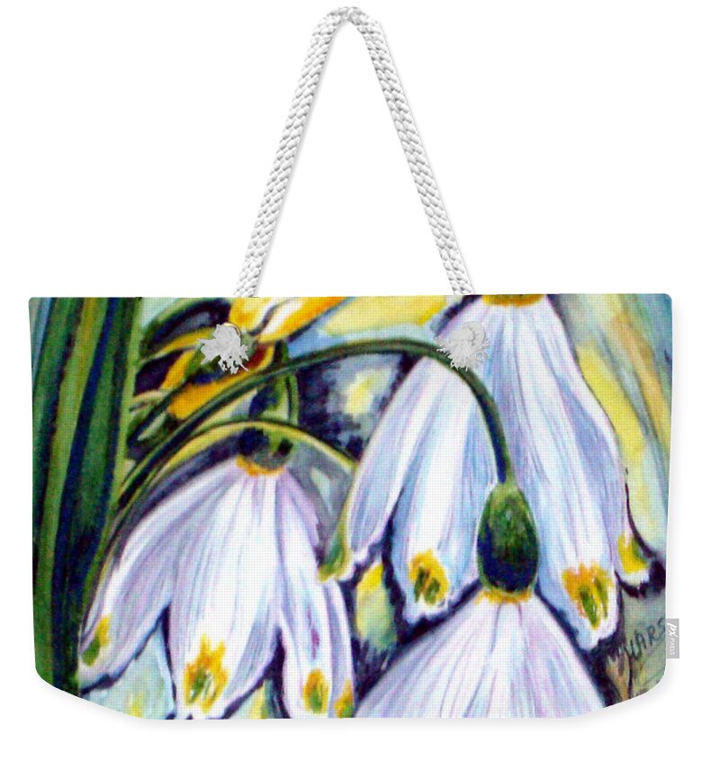 Flowers Weekender Tote Bag featuring the painting Beauty of valley by Harsh Malik