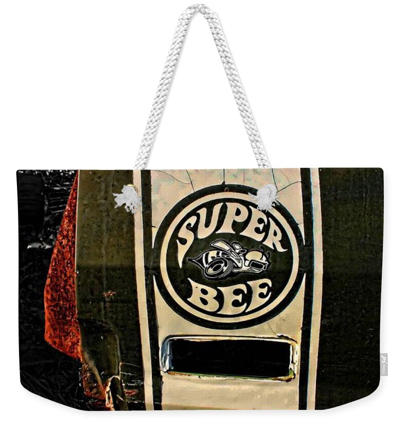 1969 Dodge Super Bee Weekender Tote Bag featuring the photograph Bee in the Field by Tommy Anderson