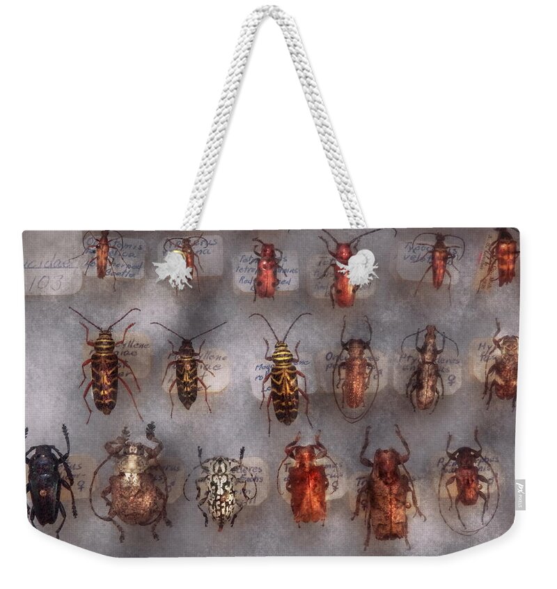 Bugs Weekender Tote Bag featuring the photograph Beetles - The usual suspects by Mike Savad