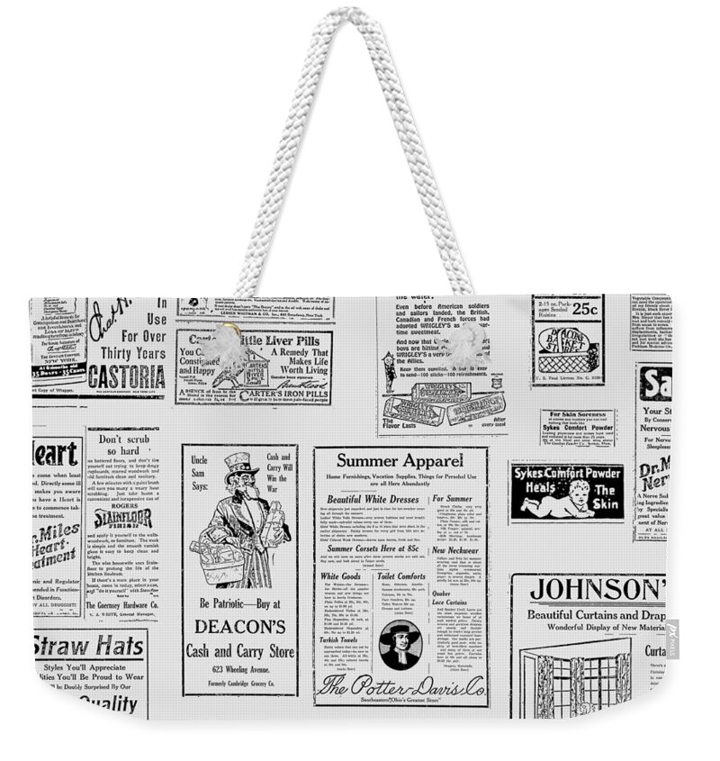 Richard Reeve Weekender Tote Bag featuring the photograph Before Mad Men by Richard Reeve