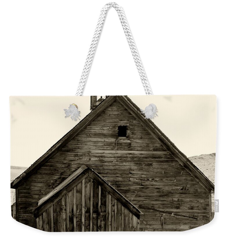 Bodie Weekender Tote Bag featuring the photograph Behind the Steeple By Diana Sainz by Diana Raquel Sainz