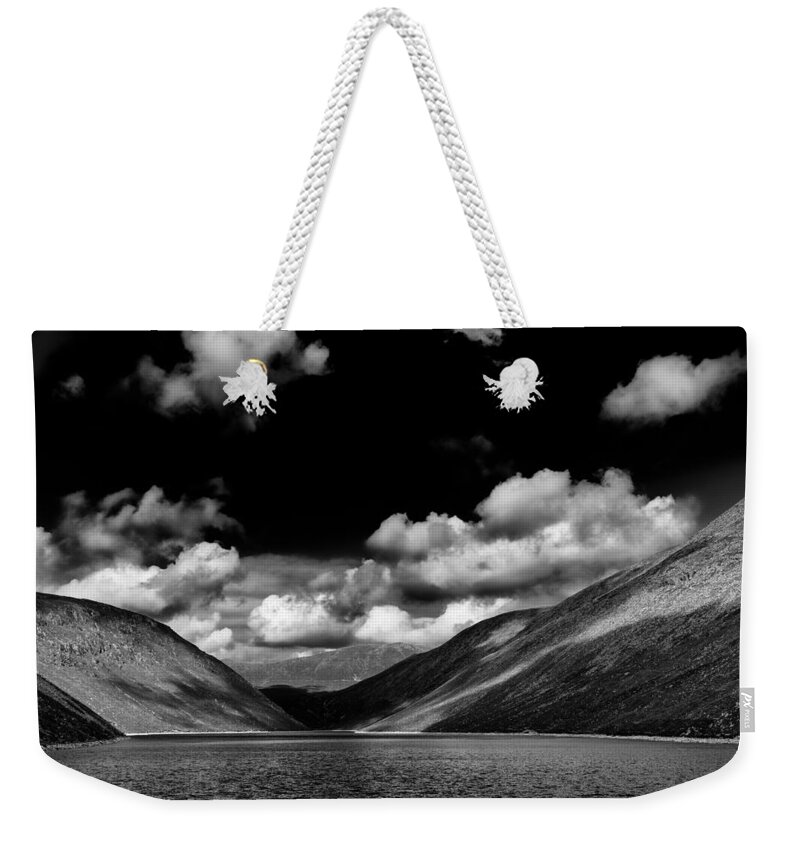 Silent Valley Weekender Tote Bag featuring the photograph Ben Crom 1 by Nigel R Bell