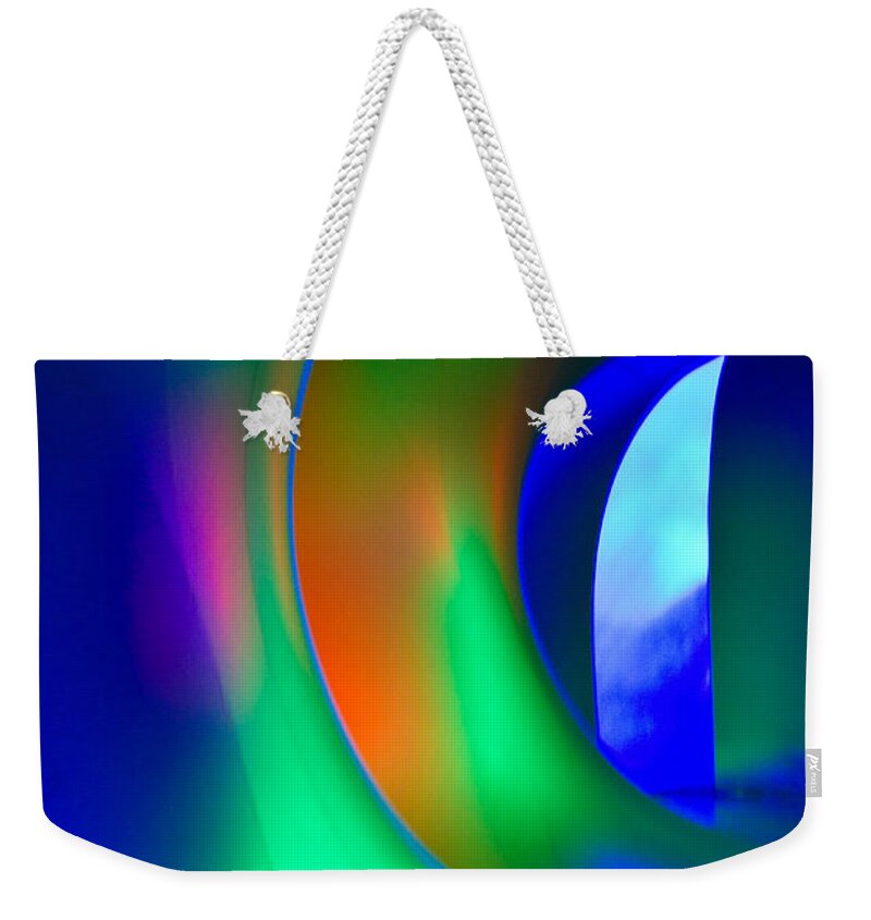 Abstract Weekender Tote Bag featuring the photograph Bending Light 3 by Christie Kowalski