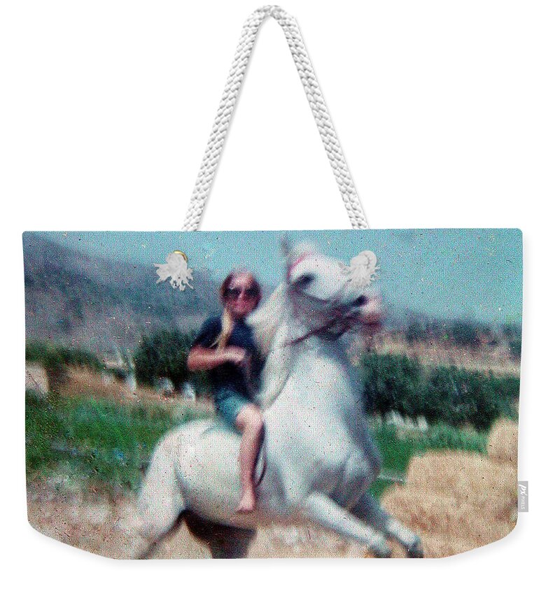 Colette Weekender Tote Bag featuring the photograph Best friends year 1967-68-69 Horse Rayo - Colette by Colette V Hera Guggenheim