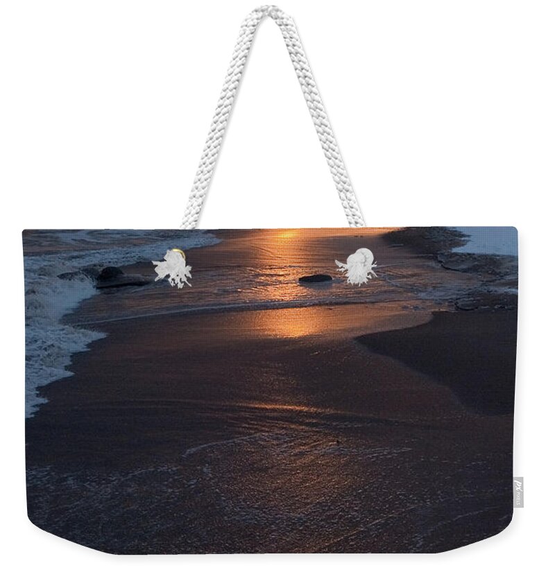 Sea Weekender Tote Bag featuring the photograph Between Sea and Snow by Jean-Pierre Ducondi