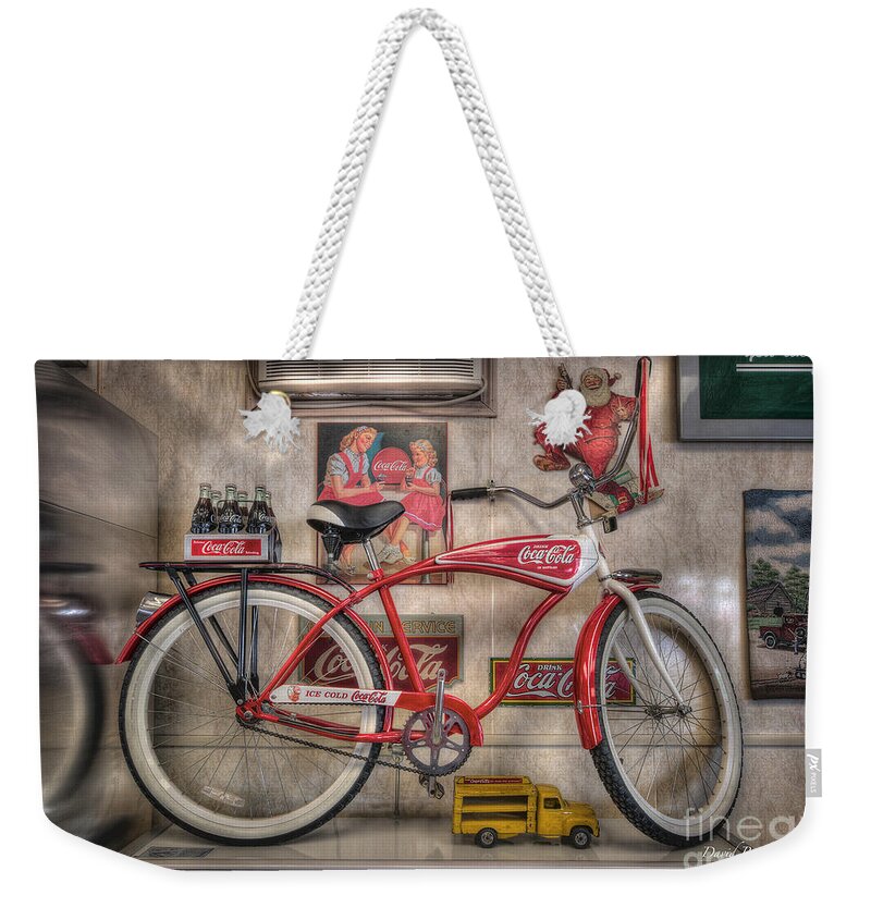 Schwinn Bicycle Weekender Tote Bag featuring the photograph Bicycle by Arttography LLC