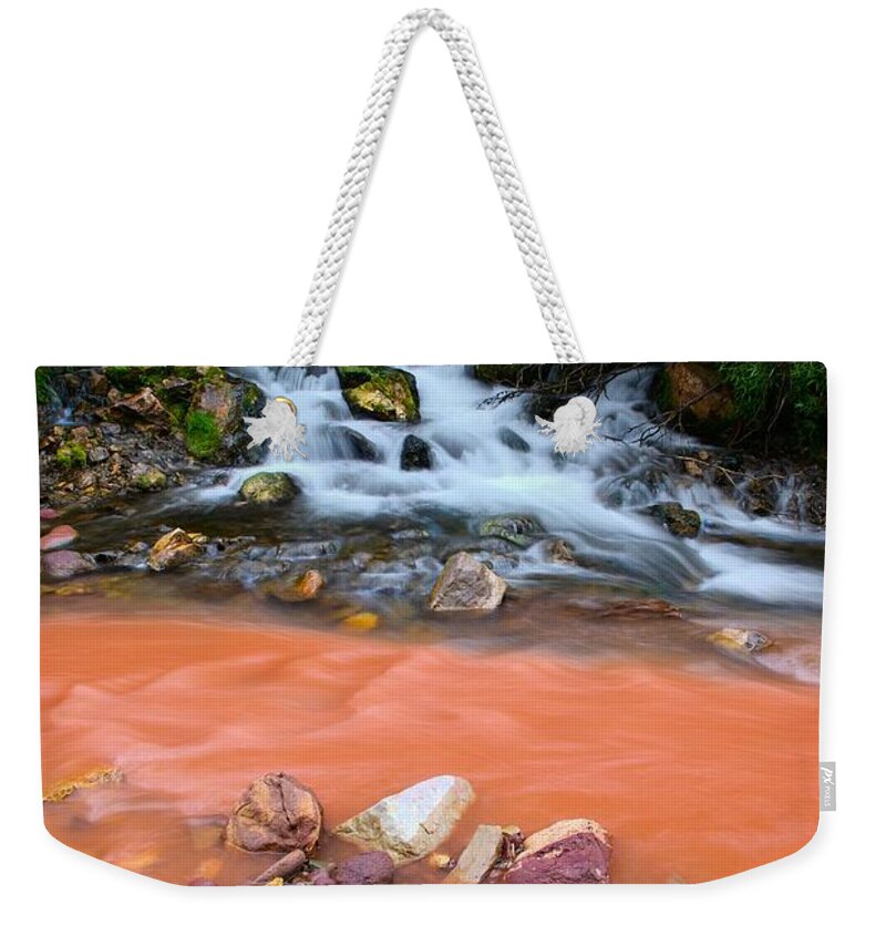 Landscape Weekender Tote Bag featuring the photograph Big Spring by David Andersen
