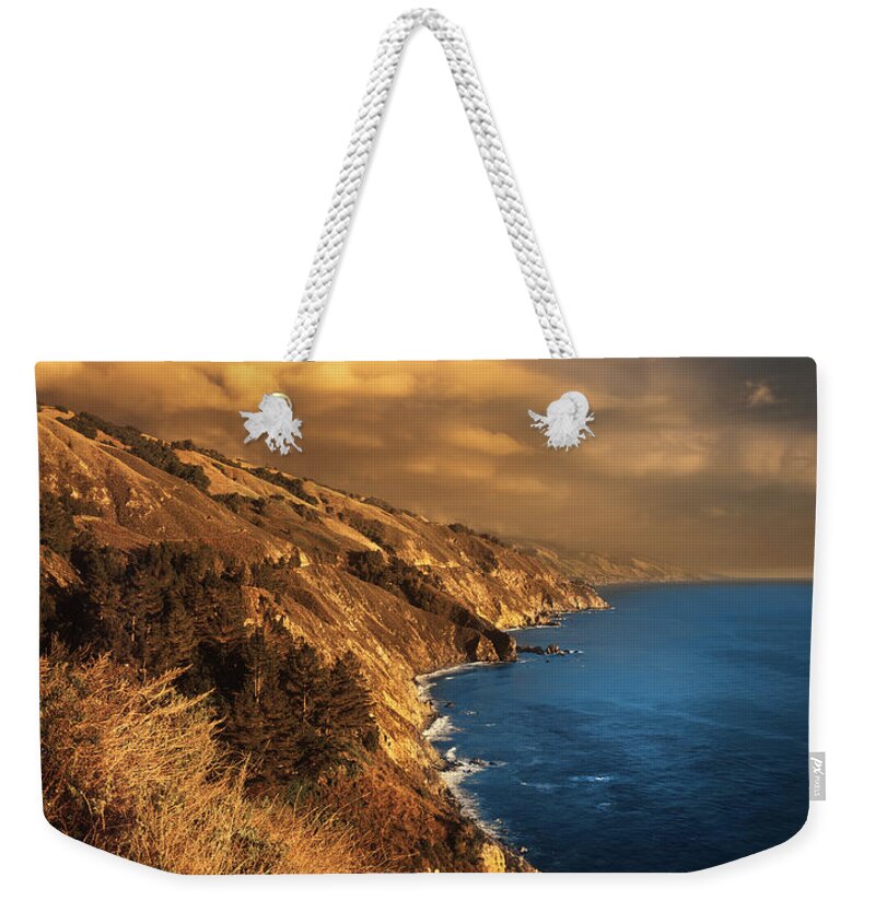 Big Sur Weekender Tote Bag featuring the photograph Big Sur Coastline X100 by Rich Franco