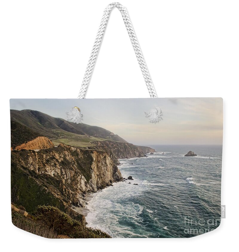 Pacific Coast Highway Weekender Tote Bag featuring the photograph Big Sur by Heather Applegate