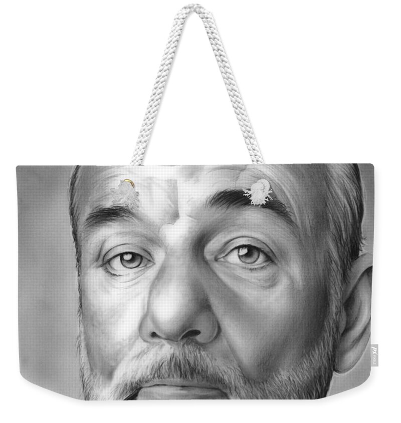 Actor Weekender Tote Bag featuring the drawing Bill Murray by Greg Joens