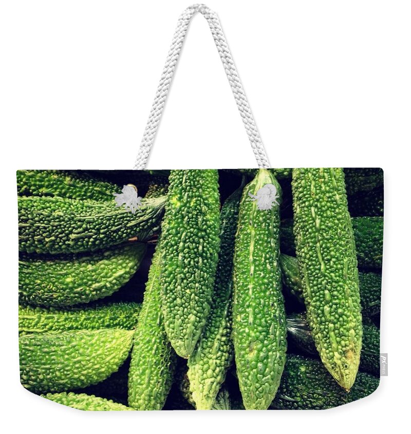Heap Weekender Tote Bag featuring the photograph Bitter Melons by Digipub