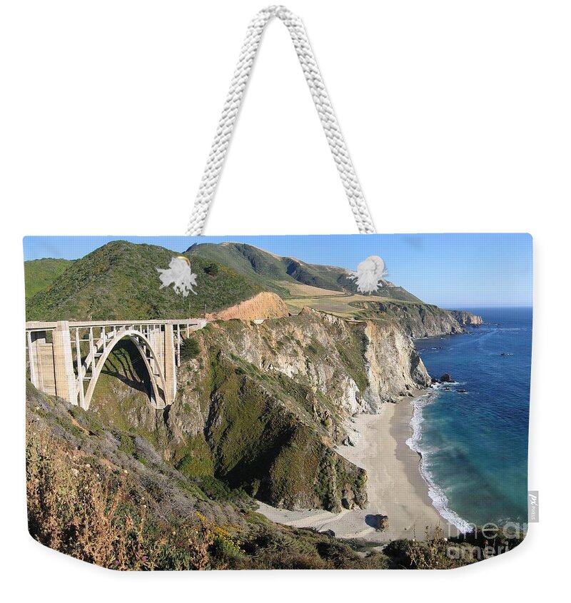 Big Sur Weekender Tote Bag featuring the photograph Bixby Bridge by James B Toy