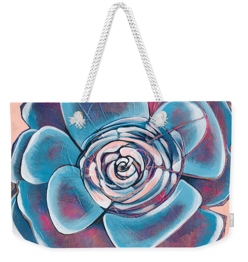 Bloom Weekender Tote Bag featuring the painting Bloom I by Shadia Derbyshire