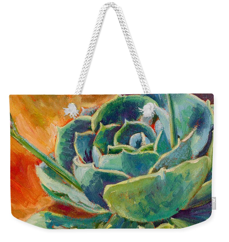 Blooming Cactus Weekender Tote Bags