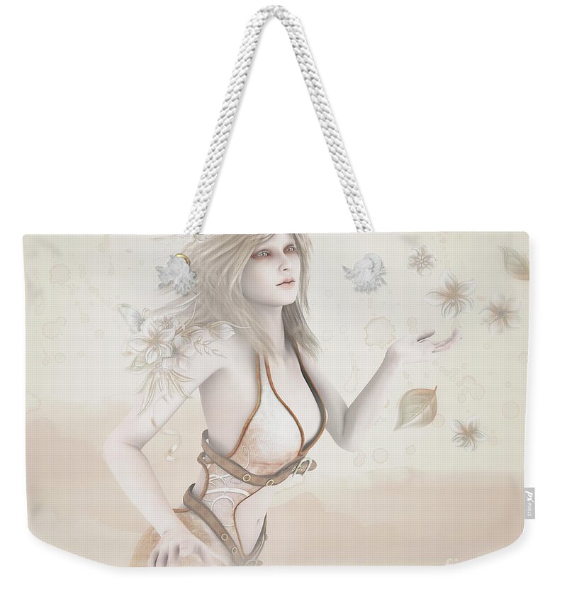 3d Weekender Tote Bag featuring the digital art Blowing in the Wind by Jutta Maria Pusl
