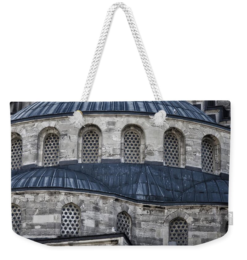 Blue Mosque Weekender Tote Bag featuring the photograph Blue Dawn Blue Mosque by Joan Carroll