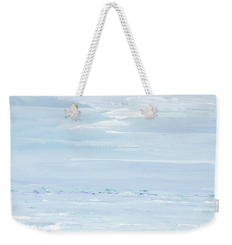 Costal Weekender Tote Bag featuring the painting Blue Dream by Tamara Nelson
