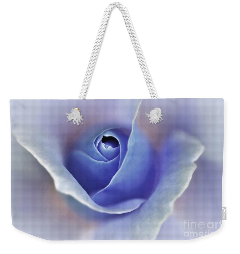 Photography Weekender Tote Bag featuring the photograph Blue Elegance by Kaye Menner