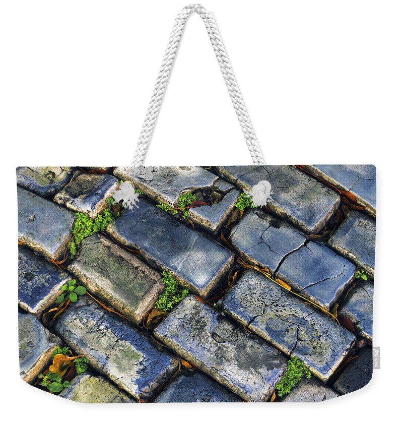 Stone Weekender Tote Bag featuring the photograph Blue Stone by Hany J