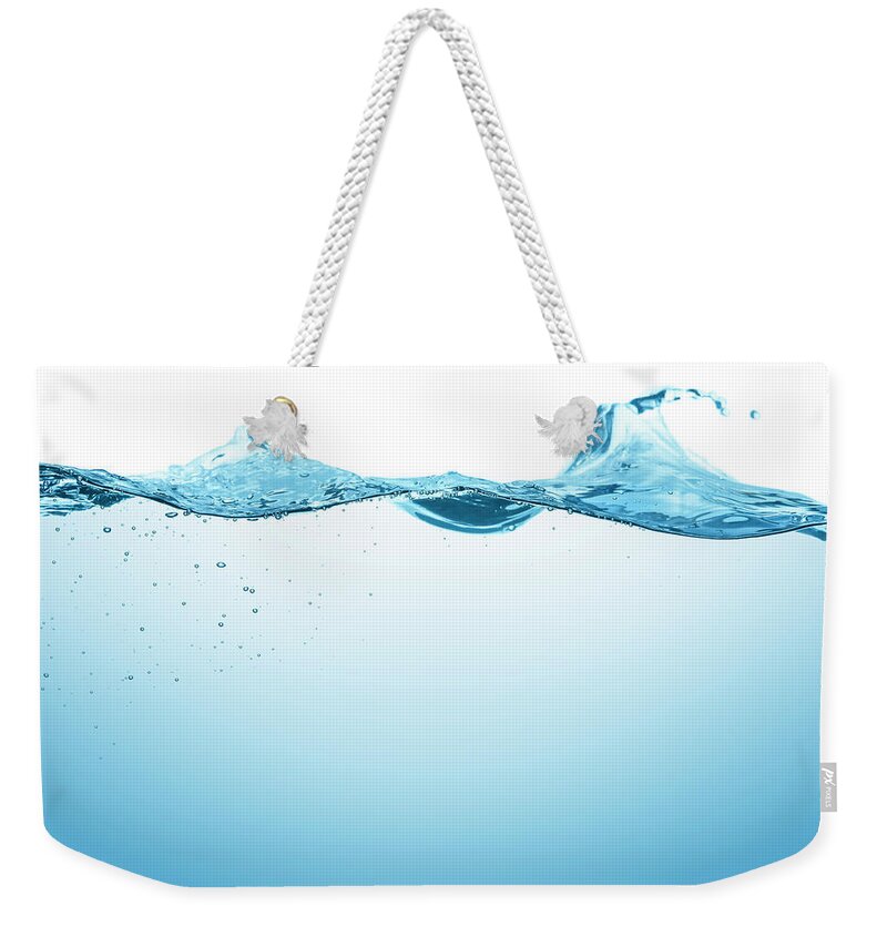 Underwater Weekender Tote Bag featuring the photograph Blue Water Surface by Krystiannawrocki