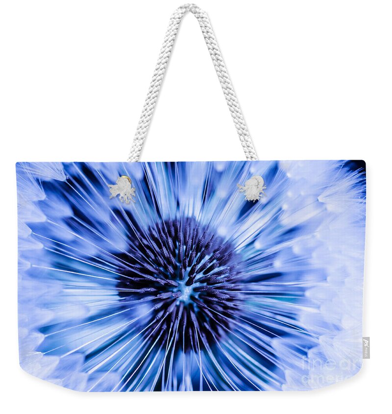  Weekender Tote Bag featuring the photograph Blue wish by Gerald Kloss