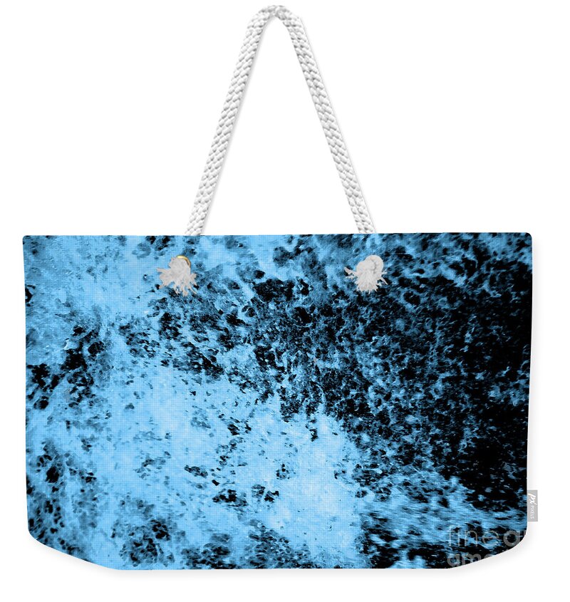 Water Weekender Tote Bag featuring the photograph Blues of Water by Jost Houk