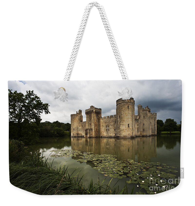 Europe Weekender Tote Bag featuring the photograph Bodiam Castle by Heiko Koehrer-Wagner